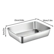 ShunRuiPi Stainless Steel Food Preparation Box Refrigerator Preservation Box Sub Hot Pot Side Dish Box Rectangular Outdoor Cooking Picnic Box, Cooking Utensils, Home And Kitchen